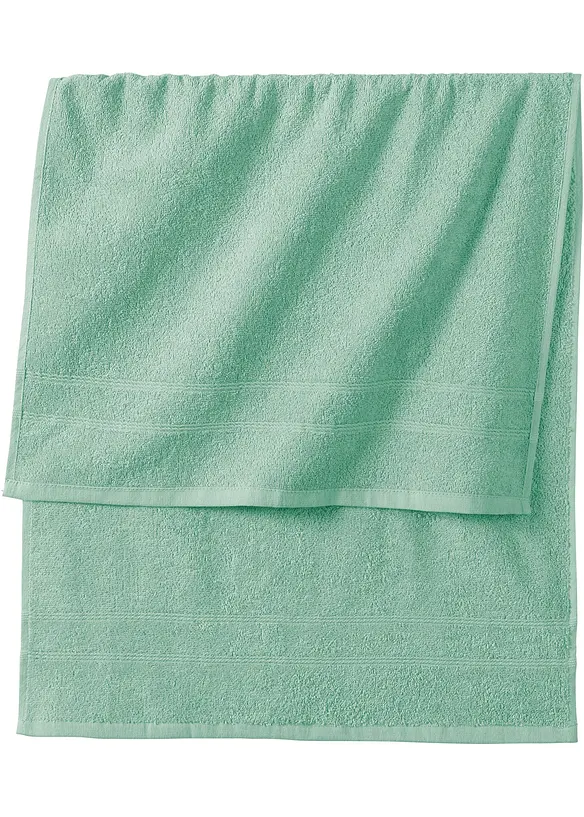 Baumwoll-Handtuch Deluxe in blau - bonprix