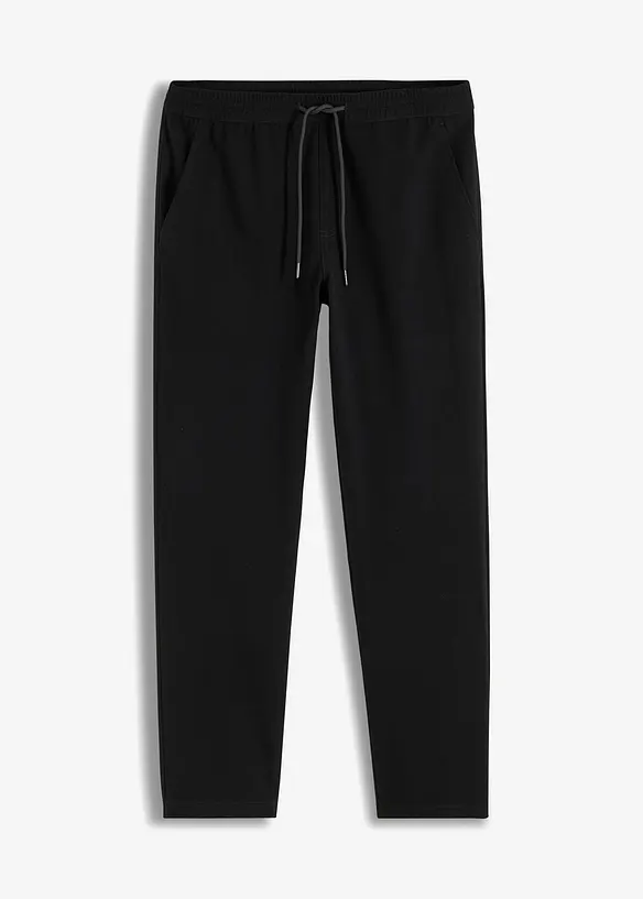 Relaxed Fit Schlupfhose, Straight in schwarz von vorne - bonprix