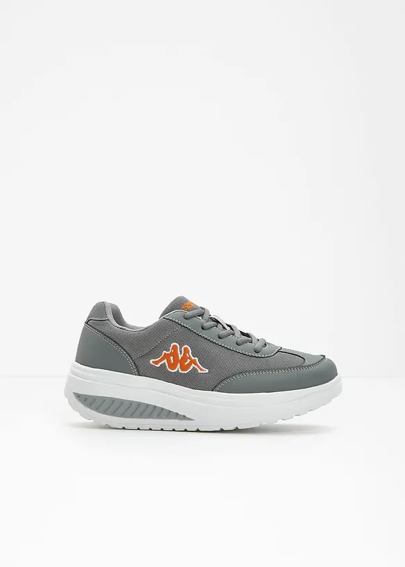 Kappa Plateau-Sneaker mit leichter Sohle in grau - Kappa