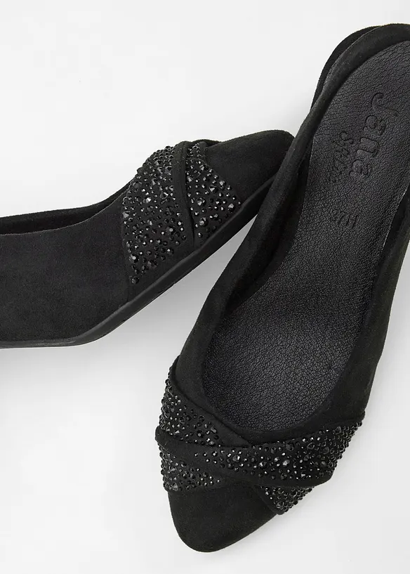 Jana Komfort-Slingpumps in bequemer Weite in schwarz - Jana