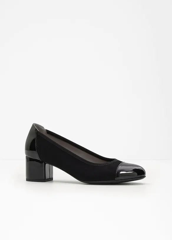 Pumps mit Blockabsatz in schwarz - bonprix