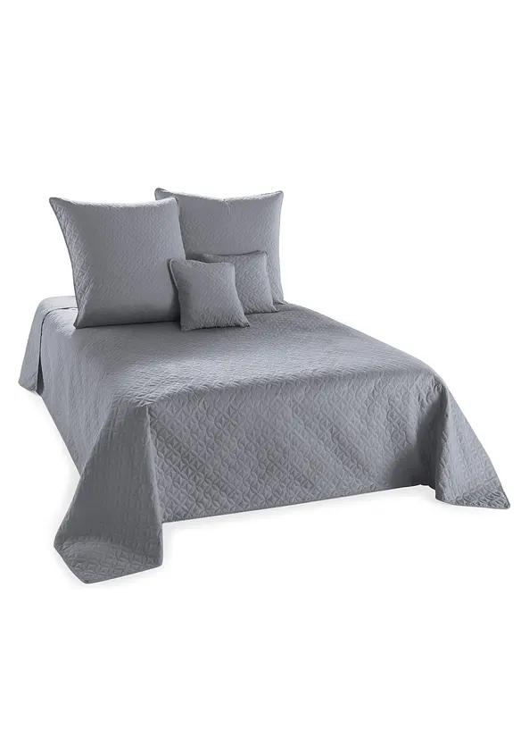 Tagesdecke mit Steppung in grau - bonprix