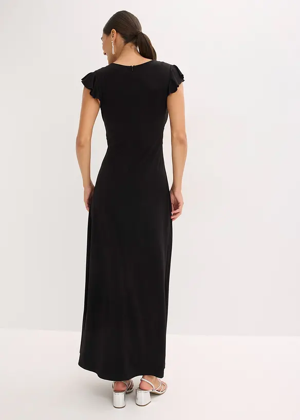 Maxikleid in schwarz von hinten (Totalaufnahme) - bonprix
