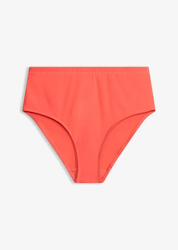 High Waist Light Shape-Bikinihose in rot von vorne - bonprix