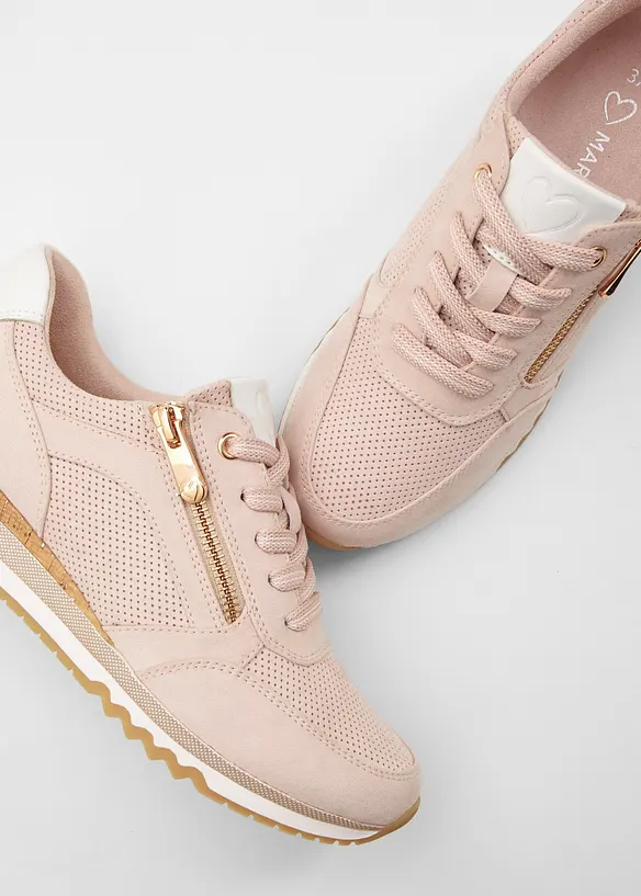 Marco Tozzi Sneaker mit Reißverschluss in rosa - Marco Tozzi