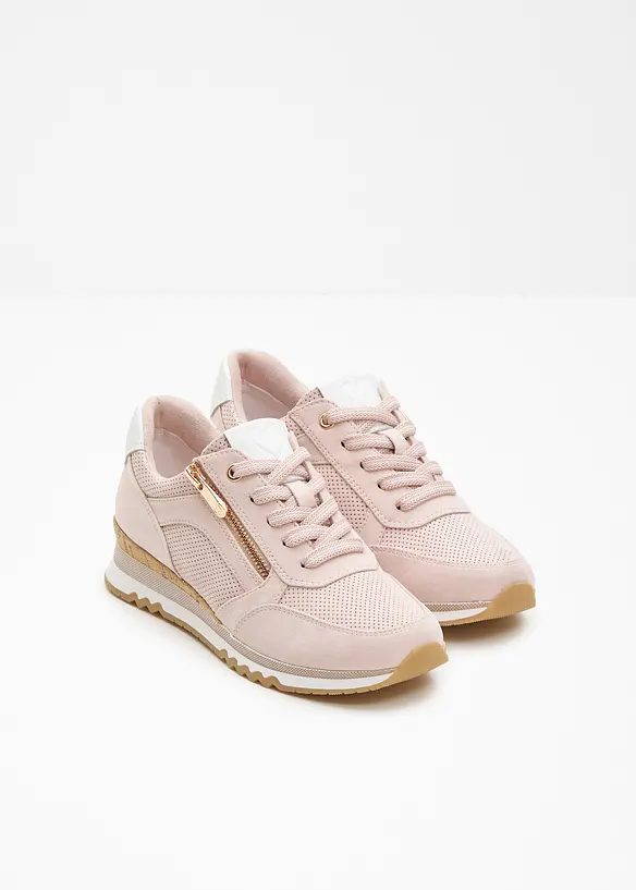 Marco Tozzi Sneaker mit Reißverschluss in rosa - Marco Tozzi