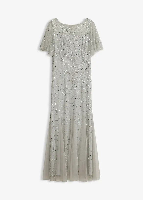 Abendkleid in blau von vorne - bonprix Abendkleid in blau von vorne - bonprix