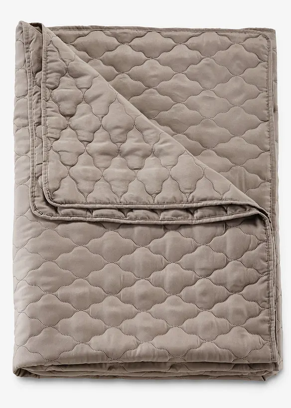 Tagesdecke mit Steppung in braun von vorne - bonprix
