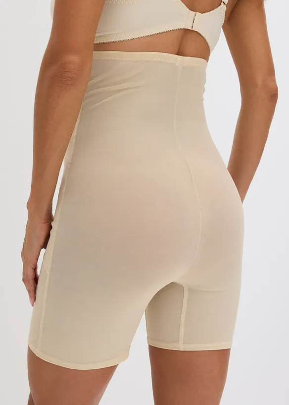 Medium Shape-Radlerhose in beige von hinten - bonprix