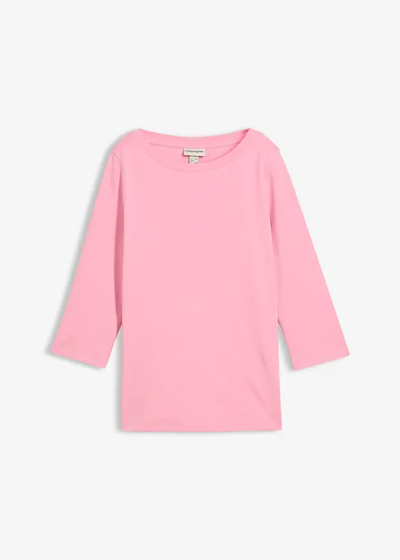 Shirt aus reiner schwerer Bio-Baumwolle in rosa von vorne - bonprix Shirt aus reiner schwerer Bio-Baumwolle in rosa von vorne - bonprix