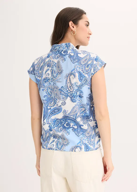 bedruckte Bluse aus fließender Viskose in weiß von hinten (im Anschnitt) - bonprix bedruckte Bluse aus fließender Viskose in weiß von hinten (im Anschnitt) - bonprix