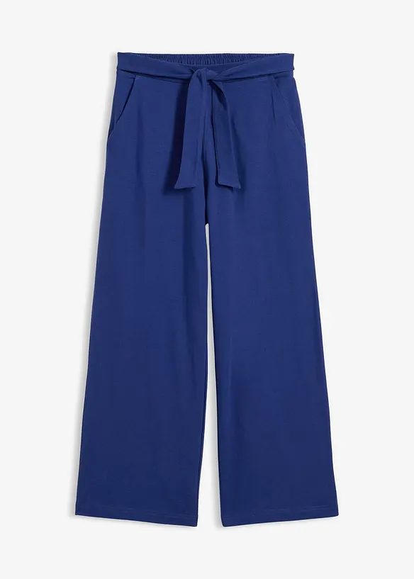 Culotte aus Bio-Baumwolle mit elastischem Bund in blau von vorne - bonprix