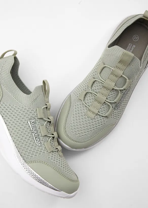 Kangaroos Komfort-Slip-On-Sneaker mit Memory Foam in grün - Kangaroos