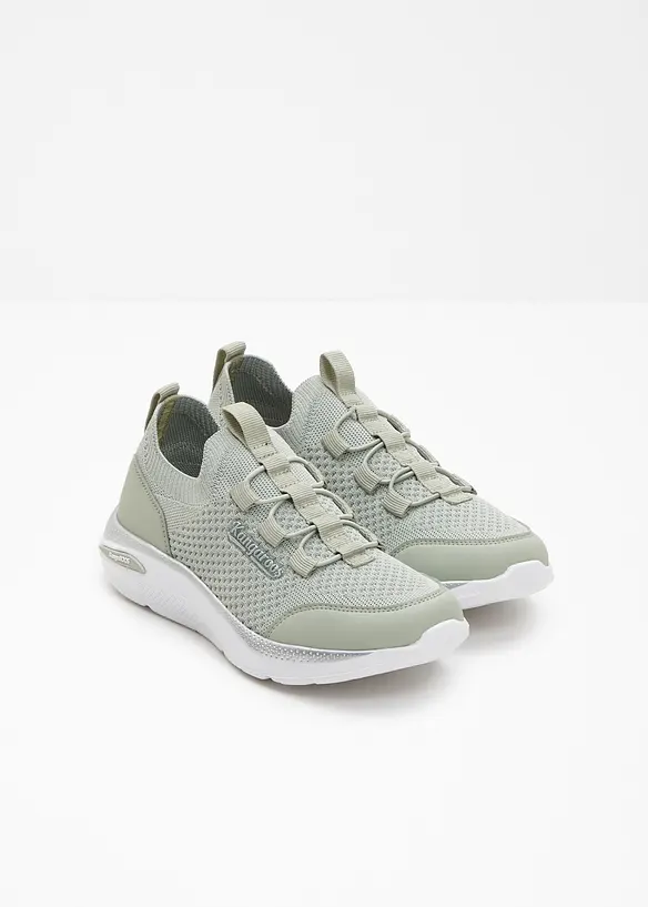 Kangaroos Komfort-Slip-On-Sneaker mit Memory Foam in grün - Kangaroos
