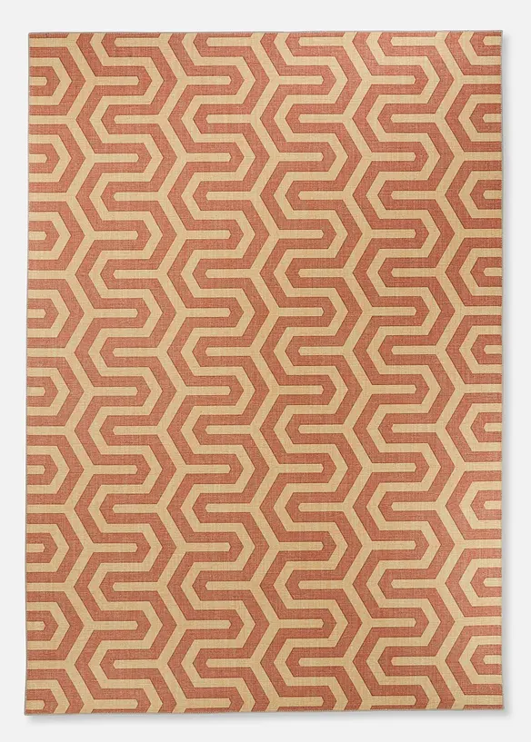 Teppich mit moderner Musterung in gold von vorne - bonprix