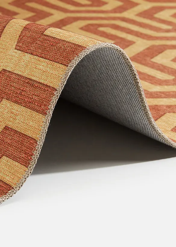 Teppich mit moderner Musterung in gold (Detailaufnahme) - bonprix