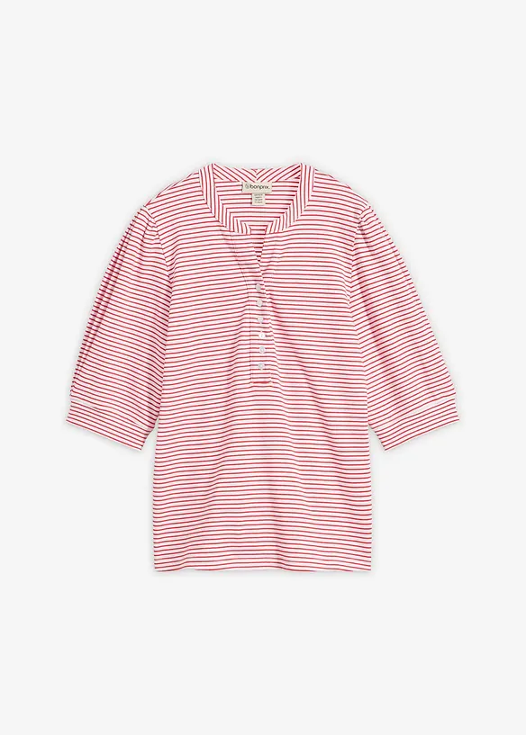 Shirt aus reiner Bio-Baumwolle in weiß von vorne - bonprix Shirt aus reiner Bio-Baumwolle in weiß von vorne - bonprix