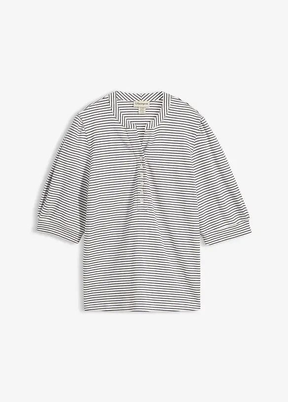 Shirt aus reiner Bio-Baumwolle in weiß von vorne - bonprix Shirt aus reiner Bio-Baumwolle in weiß von vorne - bonprix