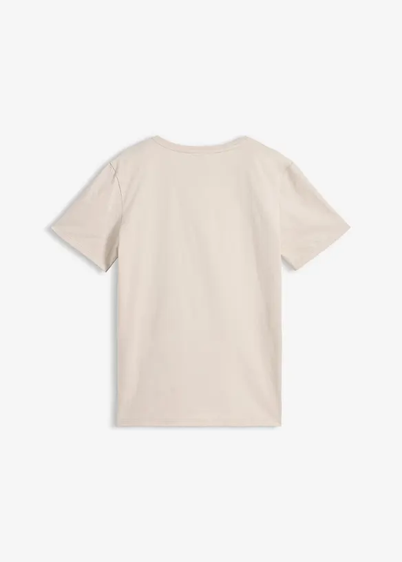 Smiley T-Shirt aus reiner Bio Baumwolle in grau von hinten - SmileyWorld