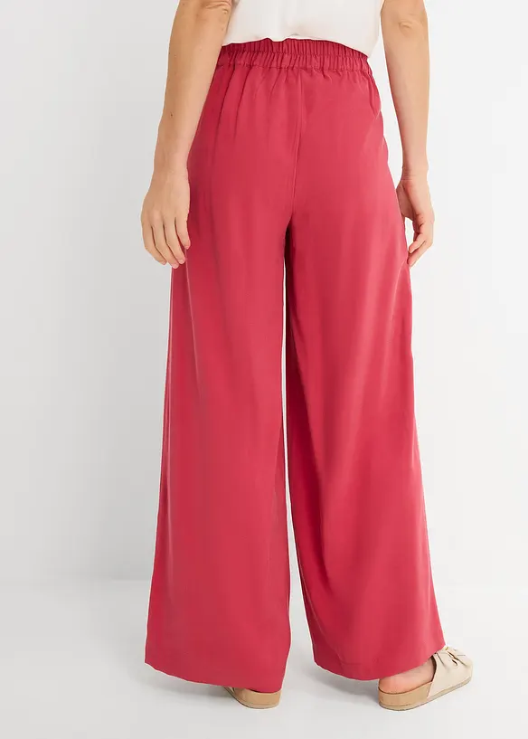 Palazzo-Hose aus Viskose-Mix in rot von hinten - bonprix Palazzo-Hose aus Viskose-Mix in rot von hinten - bonprix