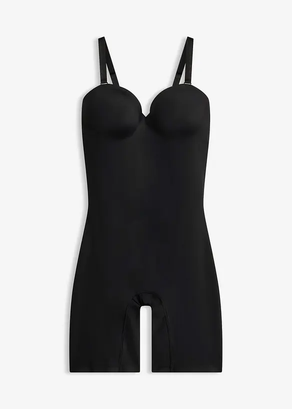 Light Body Shaper mit abnehmbaren Trägern in schwarz von vorne - bonprix