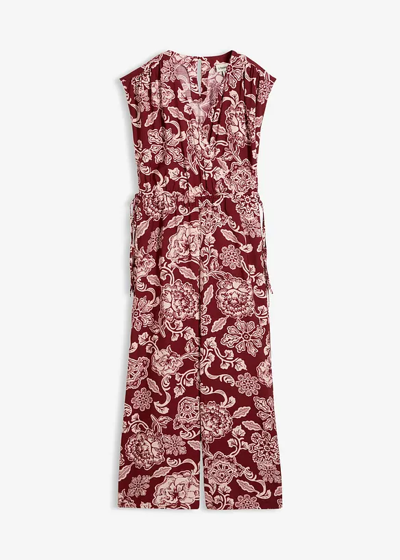 Jumpsuit in rot von vorne - bonprix