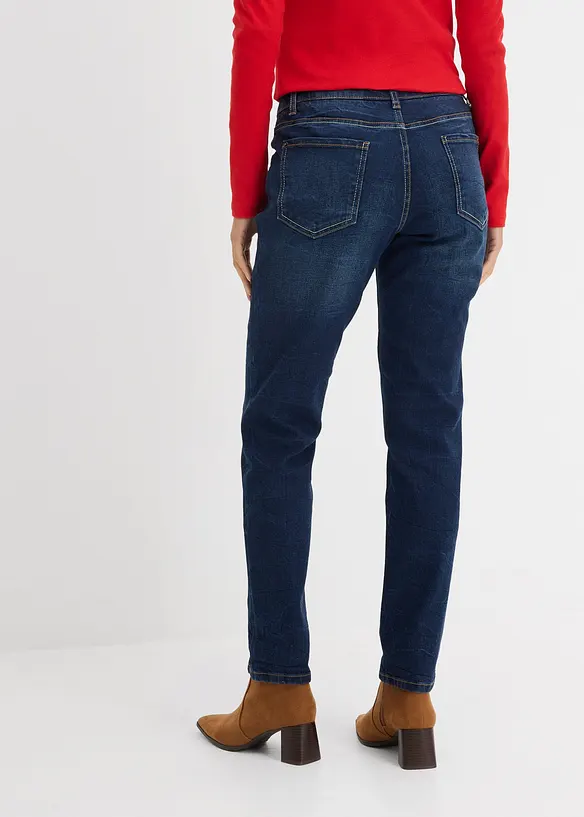 Boyfriend-Jeans in blau von hinten - bonprix