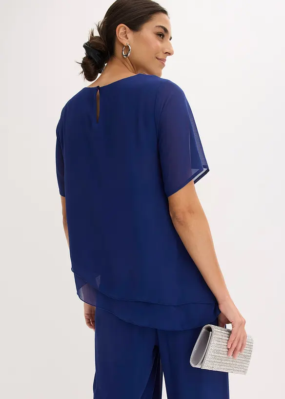 Bluse in blau von hinten (im Anschnitt) - bonprix Bluse in blau von hinten (im Anschnitt) - bonprix