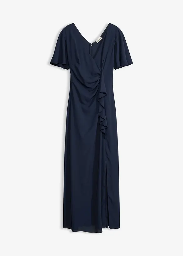 Abendkleid in blau von vorne - bonprix Abendkleid in blau von vorne - bonprix
