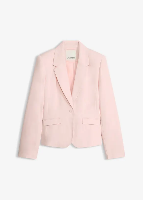 Kurzblazer mit Pattentaschen in rosa von vorne - bonprix Kurzblazer mit Pattentaschen in rosa von vorne - bonprix