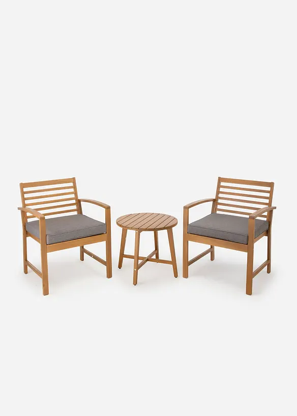 Gartenmöbel Set (3-tlg. Set) in beige - bonprix