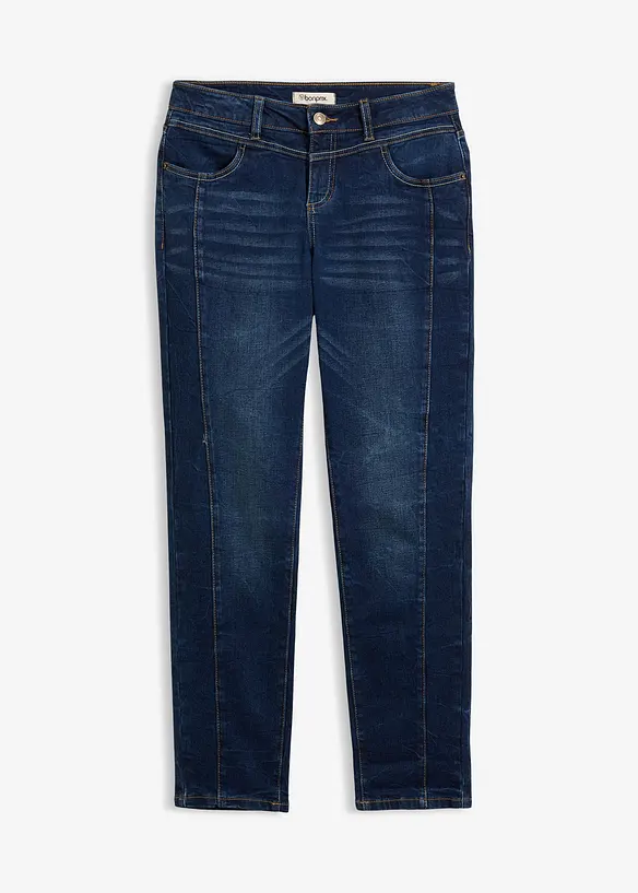 Boyfriend-Jeans in blau von vorne - bonprix