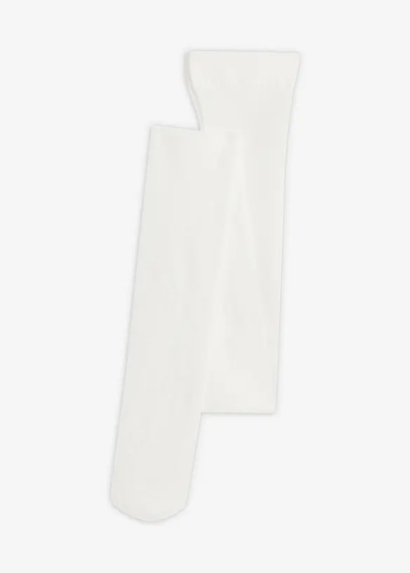 Feinstrumpfhose aus Netz 30 DEN in weiß von vorne - bonprix