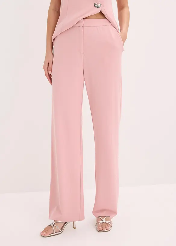 Marlenehose aus softem Viskose-Mix in rosa von vorne - bonprix Marlenehose aus softem Viskose-Mix in rosa von vorne - bonprix
