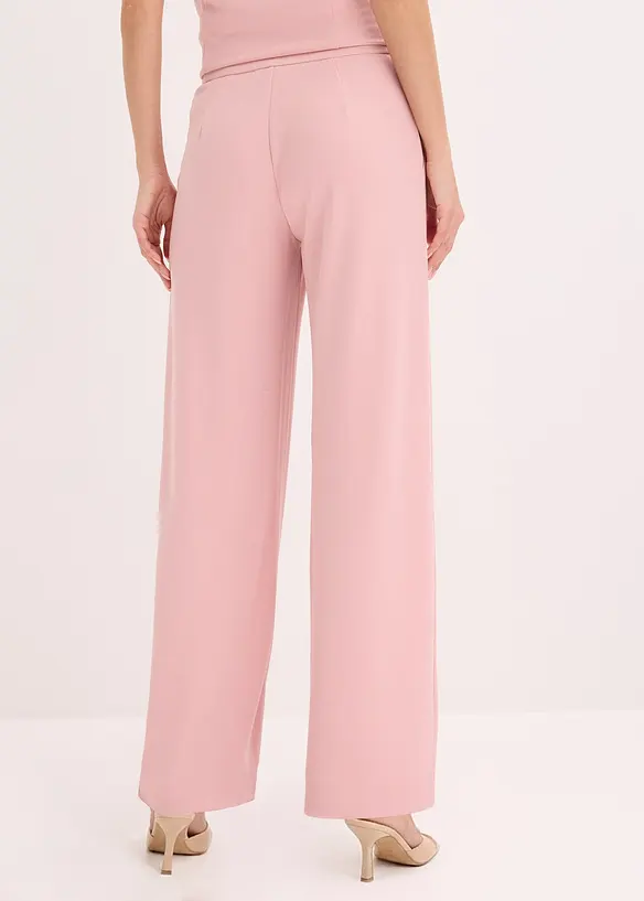 Marlenehose aus softem Viskose-Mix in rosa von hinten - bonprix Marlenehose aus softem Viskose-Mix in rosa von hinten - bonprix