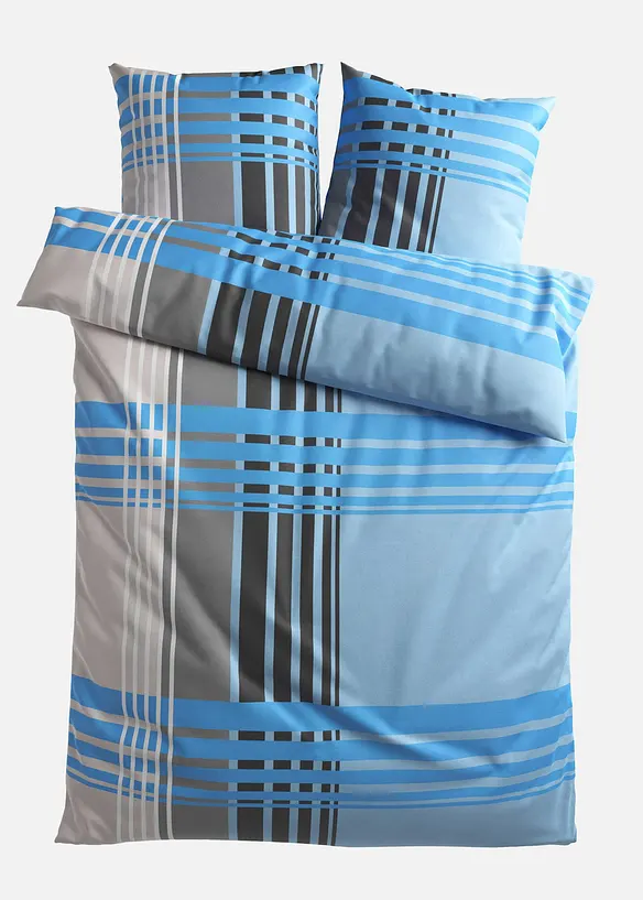 Linon-Bettwäsche in blau von vorne - bonprix