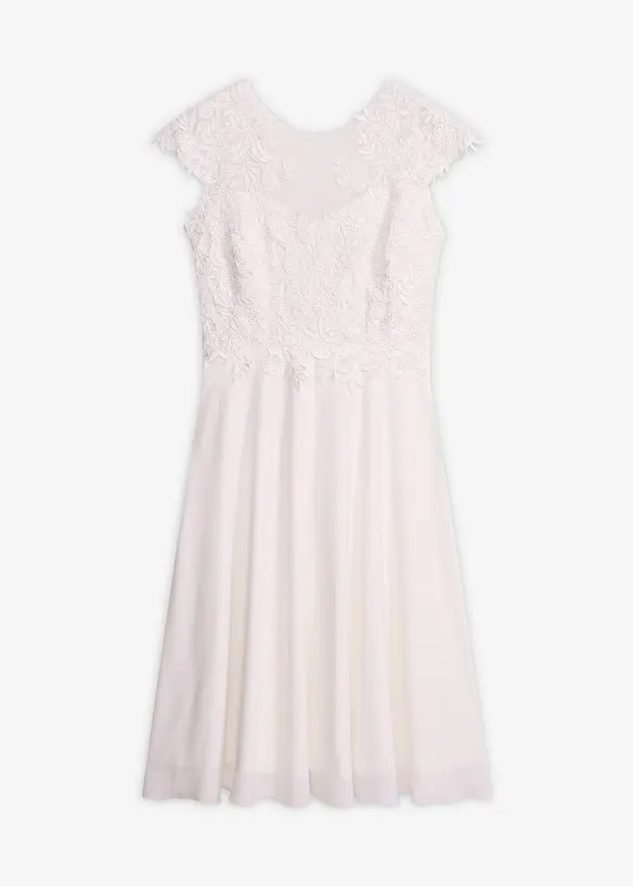 Brautkleid mit Spitze in weiß von vorne - bonprix Brautkleid mit Spitze in weiß von vorne - bonprix