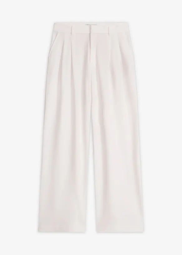 Marlenehose in weiß von vorne - bonprix Marlenehose in weiß von vorne - bonprix