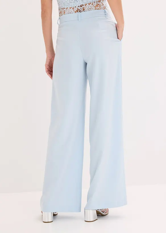 Marlenehose in blau von hinten - bonprix Marlenehose in blau von hinten - bonprix