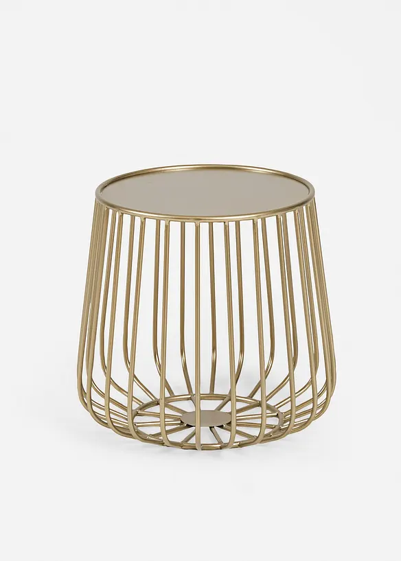 Beistelltisch in gold von vorne - bonprix