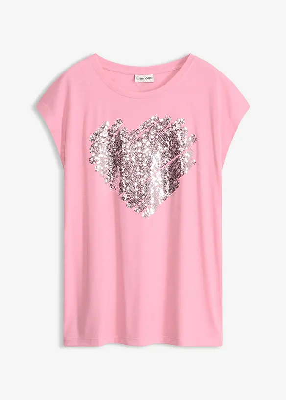 Shirt aus softem Viskose-Mix in rosa von vorne - bonprix Shirt aus softem Viskose-Mix in rosa von vorne - bonprix