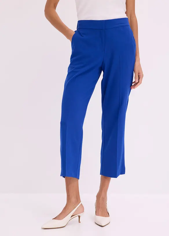 3/4-Hose aus softem Viskose-Mix in blau von vorne - bonprix 3/4-Hose aus softem Viskose-Mix in blau von vorne - bonprix