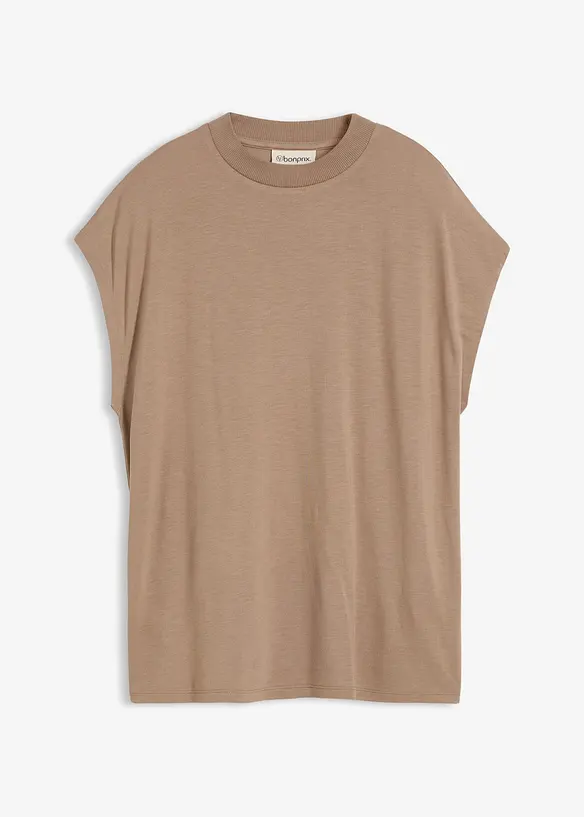T-Shirt aus softer Viskose in braun von vorne - bonprix T-Shirt aus softer Viskose in braun von vorne - bonprix