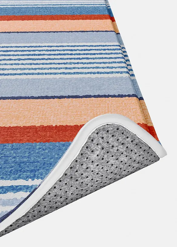 Badematte mit Memory Schaum in blau Detailaufnahme vom Material - bonprix