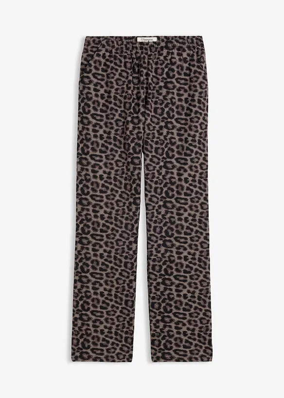 Jersey-Hose aus Baumwoll-Mix in schwarz von vorne - bonprix