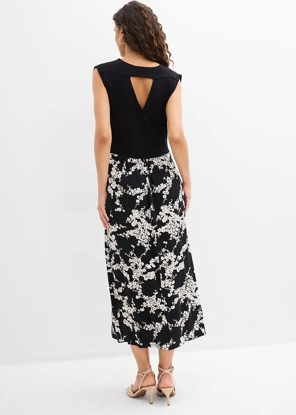 Jerseykleid aus softem Viskose-Mix in schwarz von hinten (Totalaufnahme) - bonprix Jerseykleid aus softem Viskose-Mix in schwarz von hinten (Totalaufnahme) - bonprix