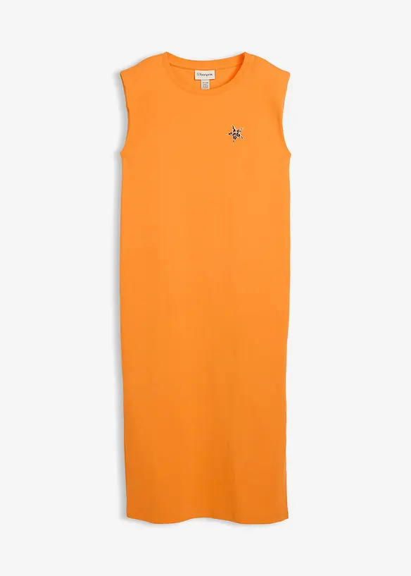 Shirtkleid aus reiner Bio-Baumwolle in orange von vorne - bonprix Shirtkleid aus reiner Bio-Baumwolle in orange von vorne - bonprix