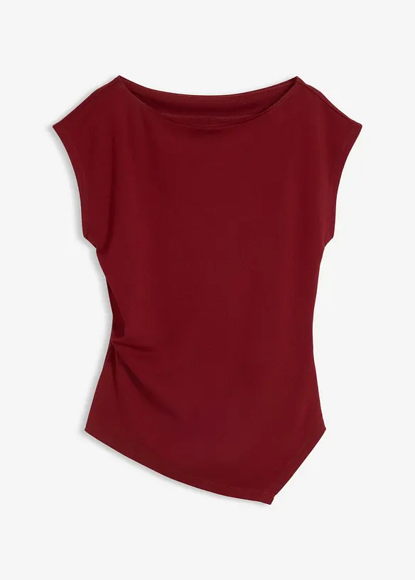 Asymmetrisches Top aus Punto di Roma in rot von vorne - bonprix Asymmetrisches Top aus Punto di Roma in rot von vorne - bonprix