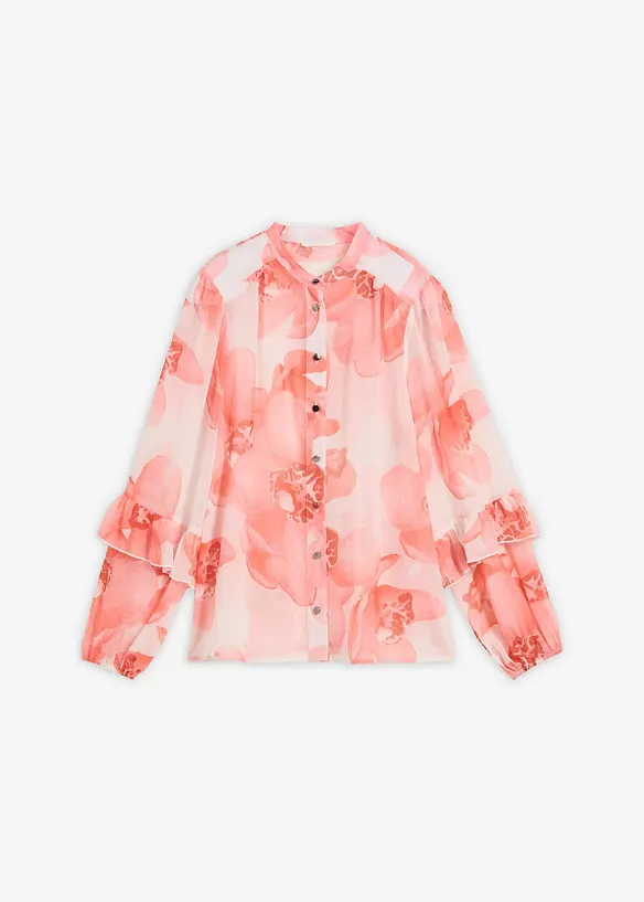 Chiffonbluse in weiß von vorne - bonprix Chiffonbluse in weiß von vorne - bonprix