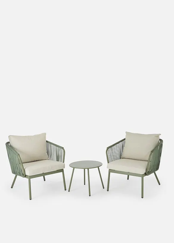 Gartenmöbel Set (3-tlg. Set) in grün - bonprix